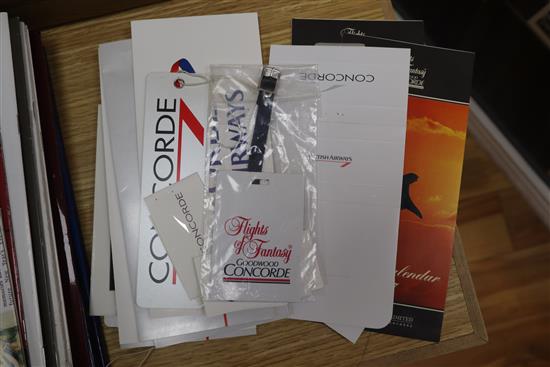A collection of Concorde-related ephemera and memorabilia,